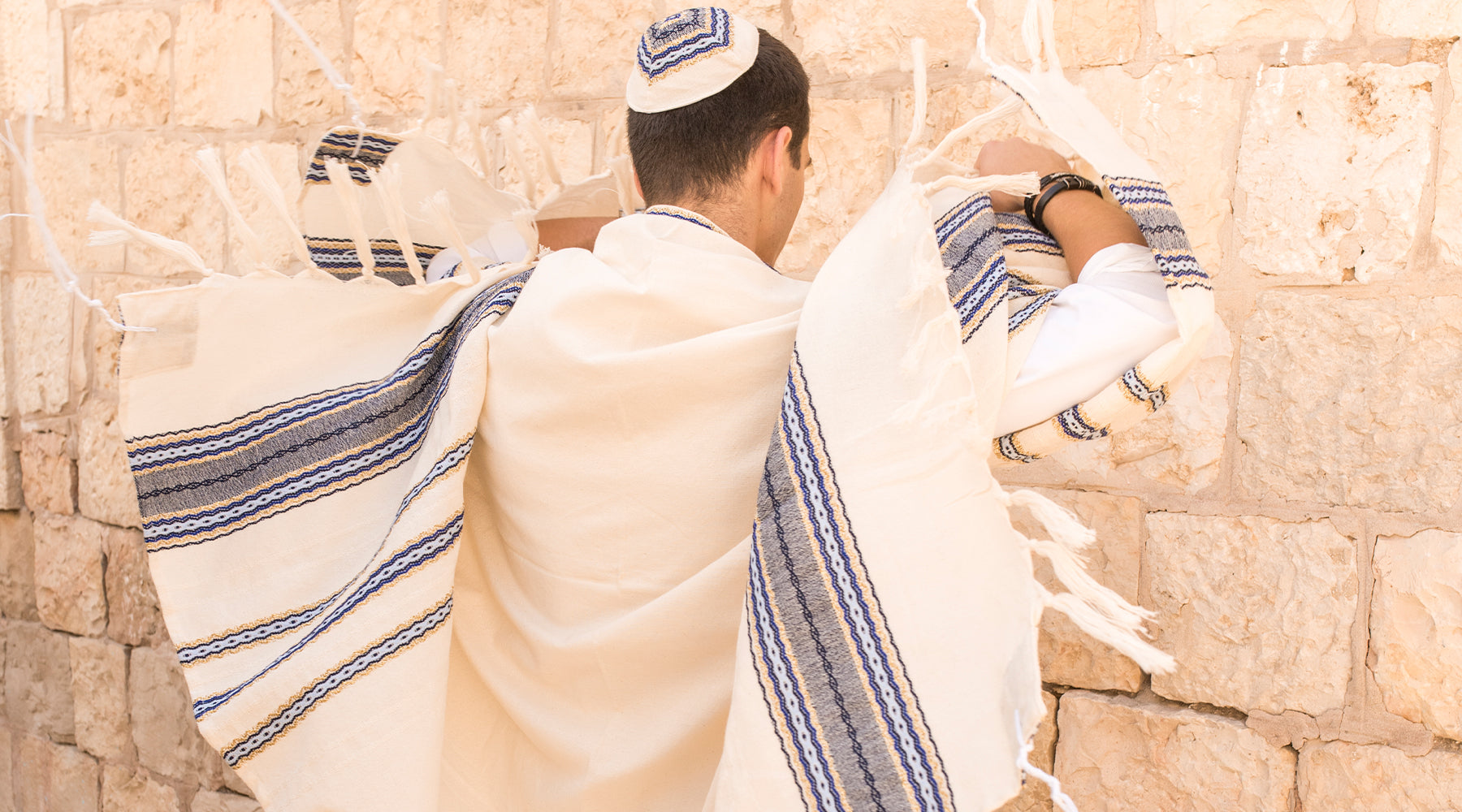 Hand Woven Cotton Tallit Collectin