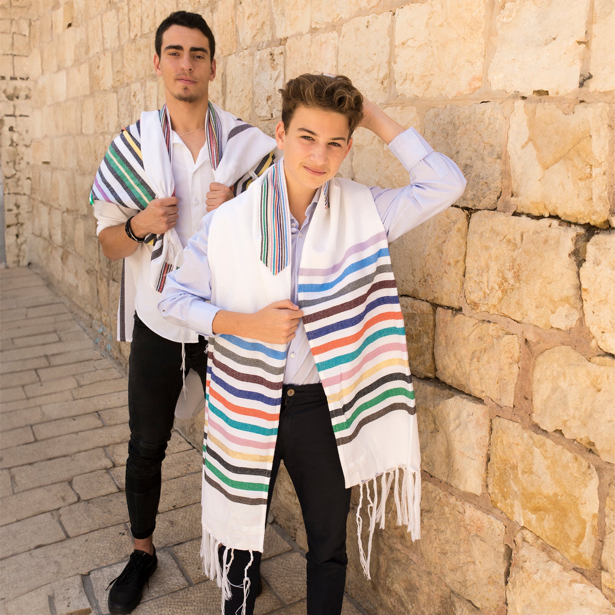 Josef - Wool Tallit - 12 Stripes