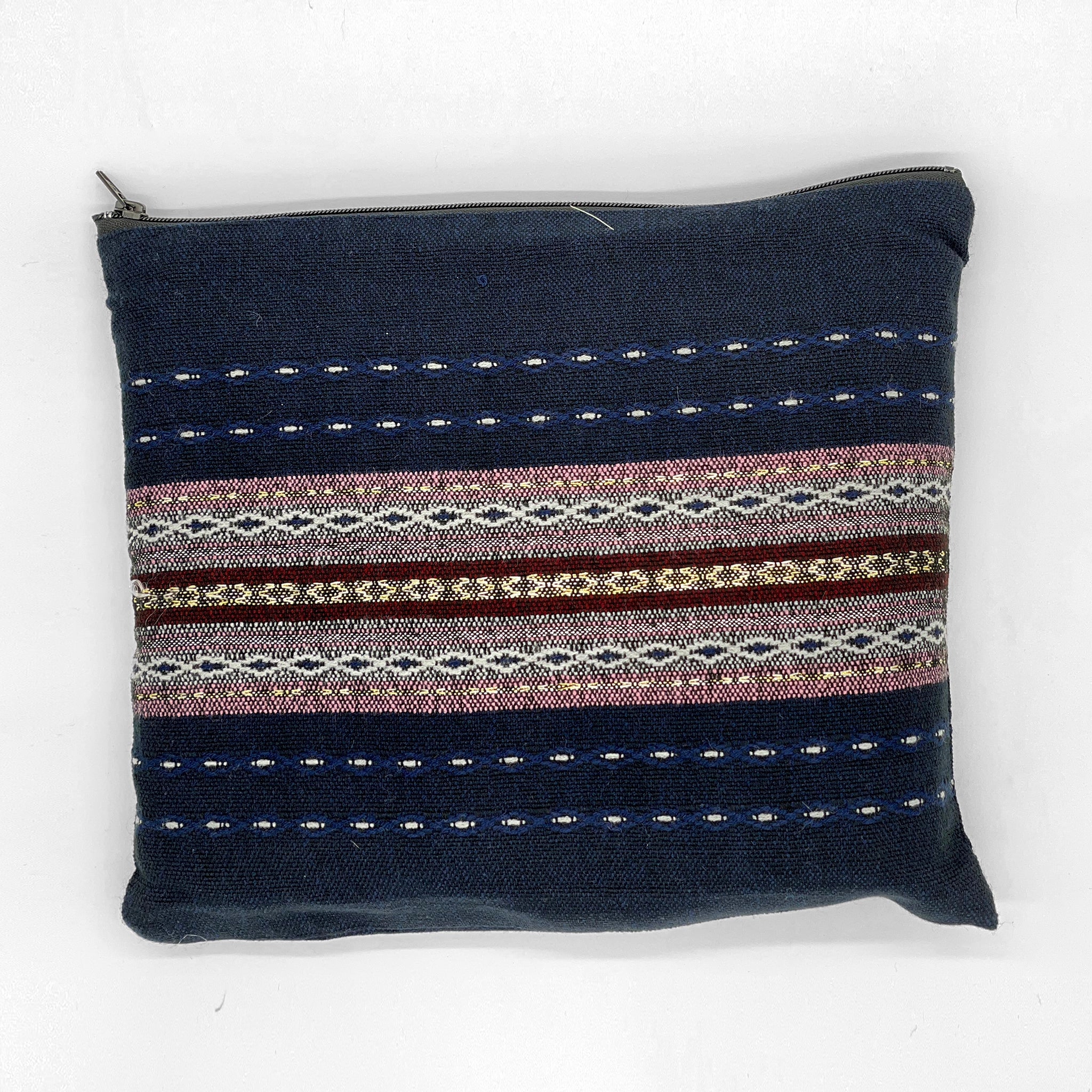 Gabrieli Premium - Wool Tallit - Purples and Gold on Dark Blue