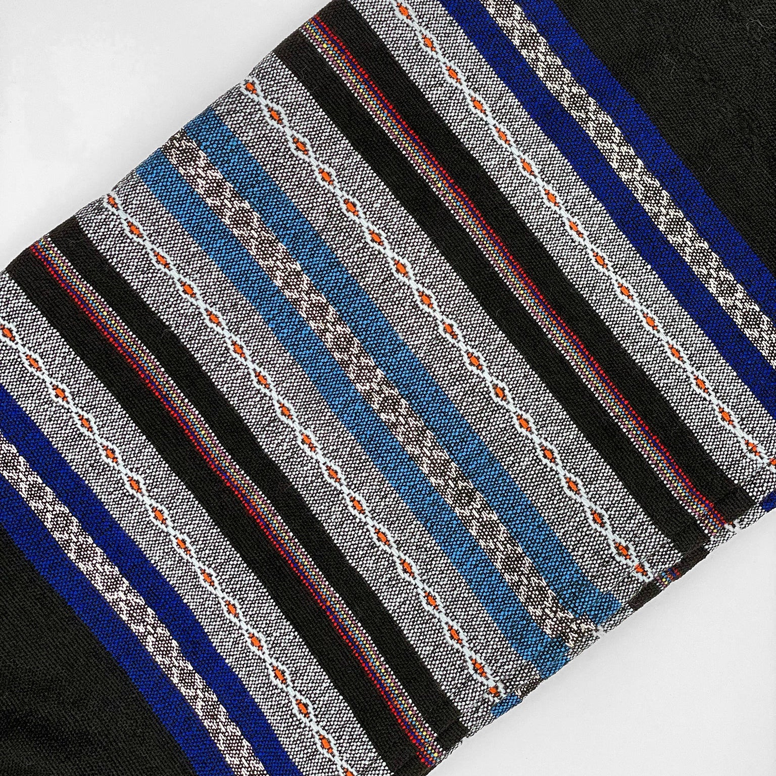 Gabrieli Premium - Wool Tallit - Multi color with Silver on Black