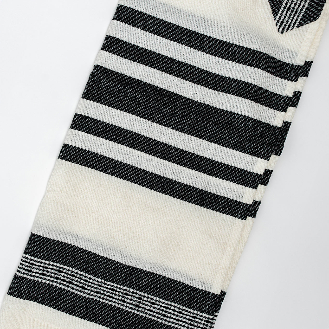 David - Wool Tallit - Black on White
