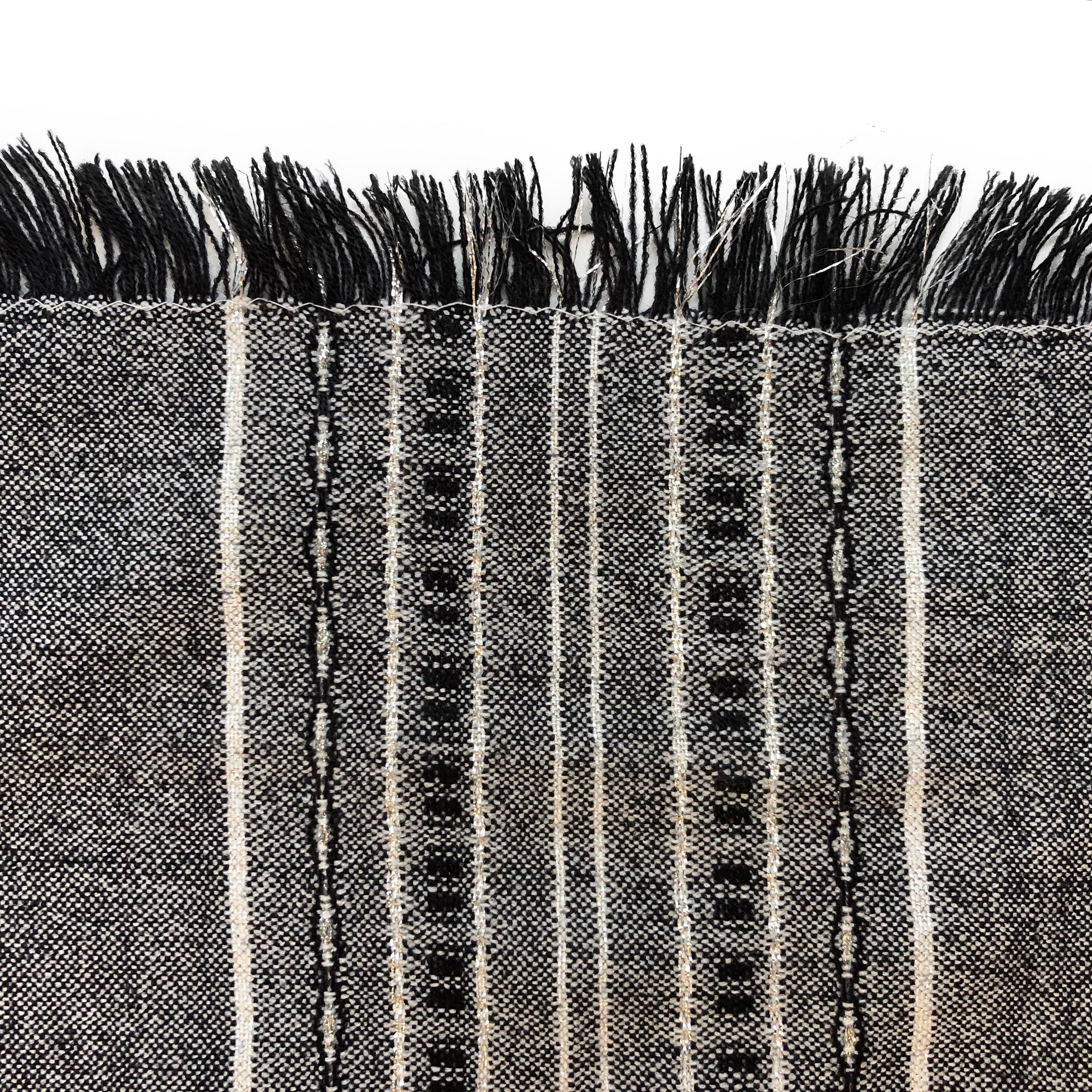 Tablecloths - Classic Design - Black Background with Silver