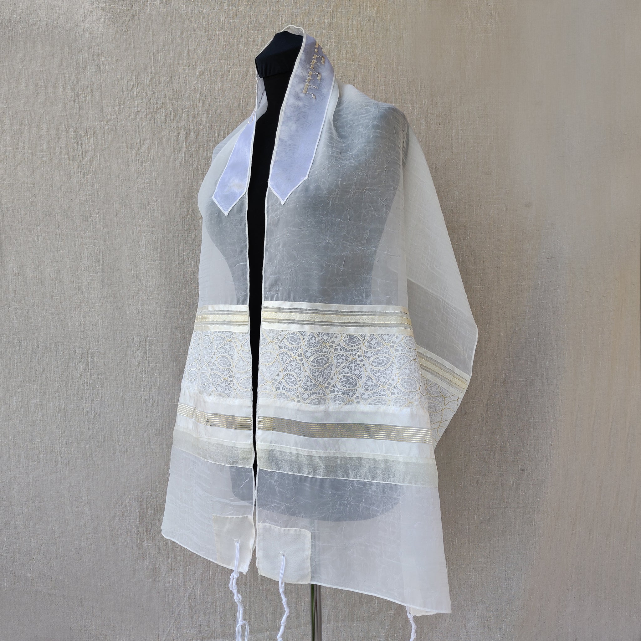 Lady Gabrieli - Voile Tallit - Gold