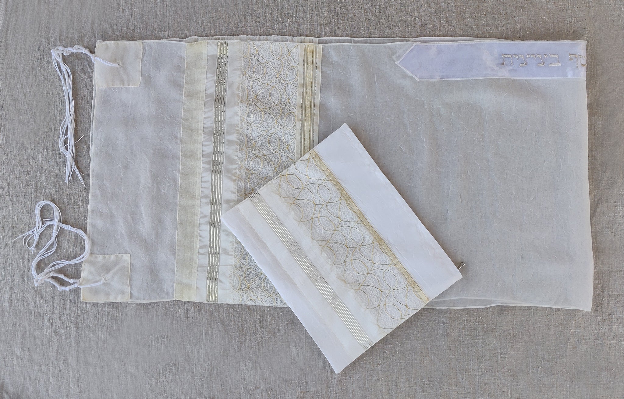Lady Gabrieli - Voile Tallit - Gold