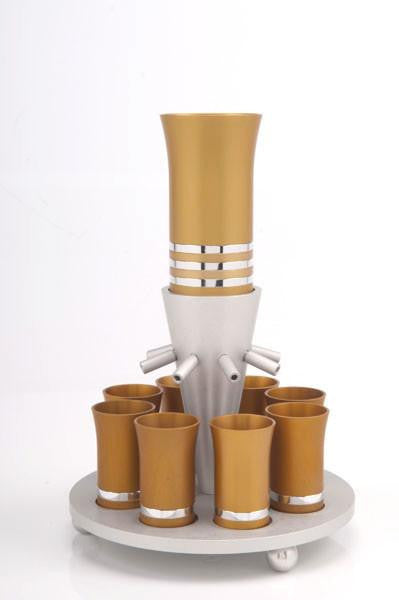 Fountain Kiddush Set of 8 Cups