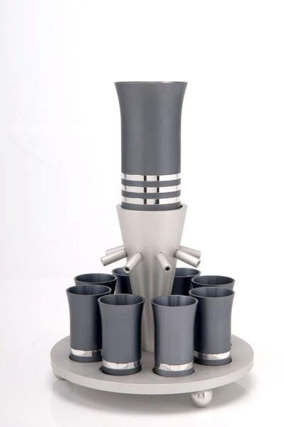 Fountain Kiddush Set of 8 Cups