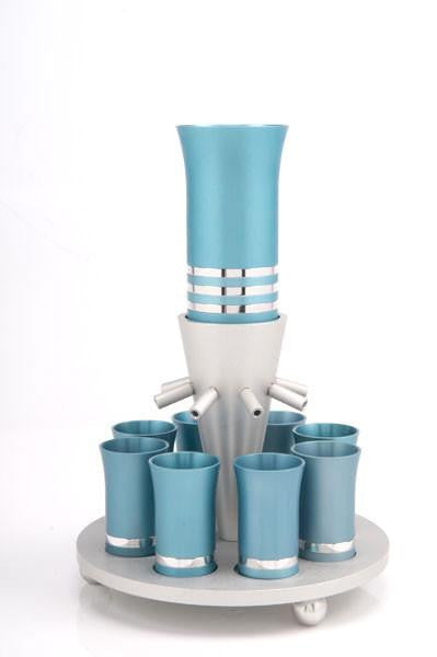 Fountain Kiddush Set of 8 Cups