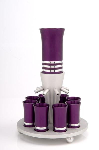 Fountain Kiddush Set of 8 Cups