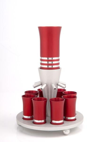 Fountain Kiddush Set of 8 Cups