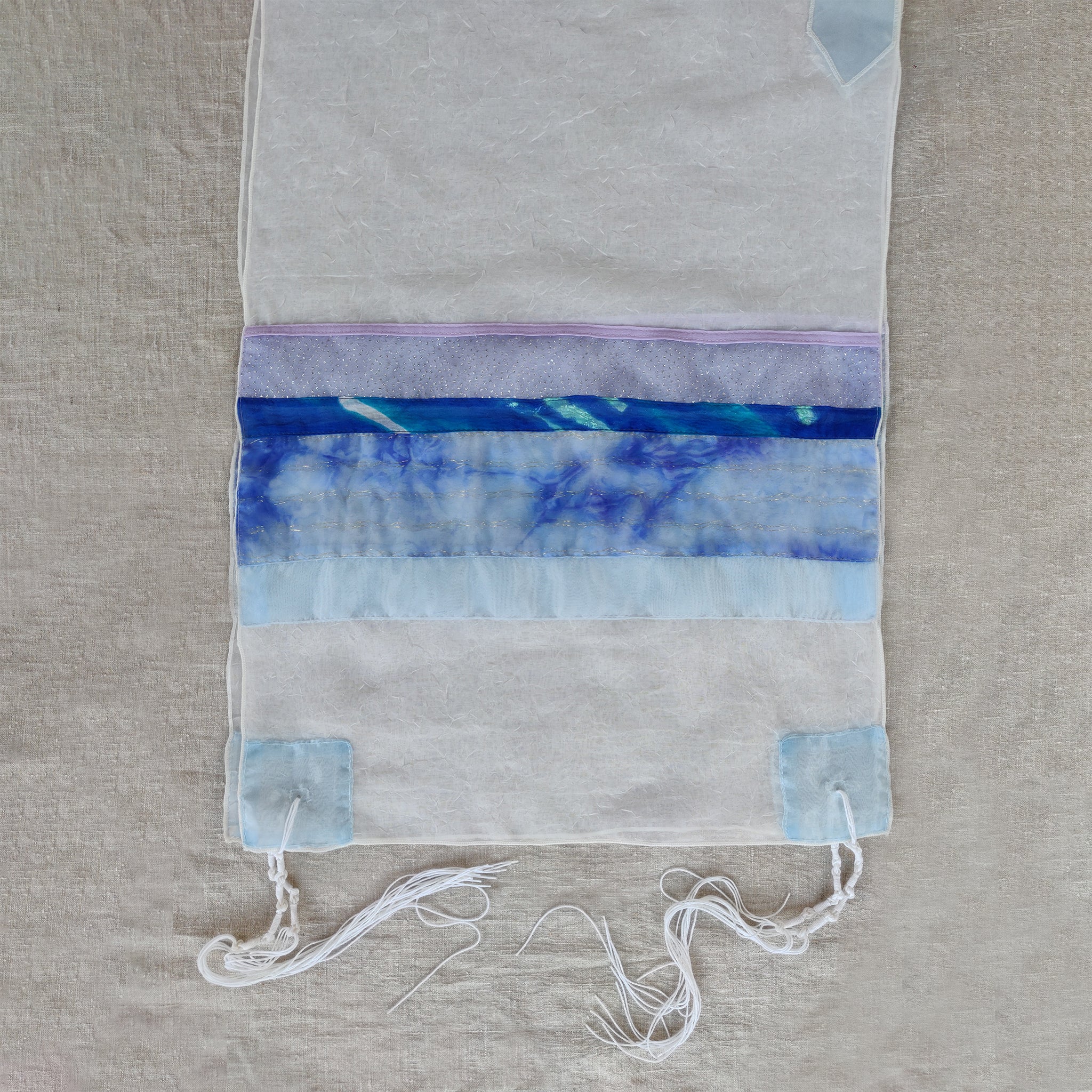 Lady Gabrieli - Voile Tallit - Purple Glitter