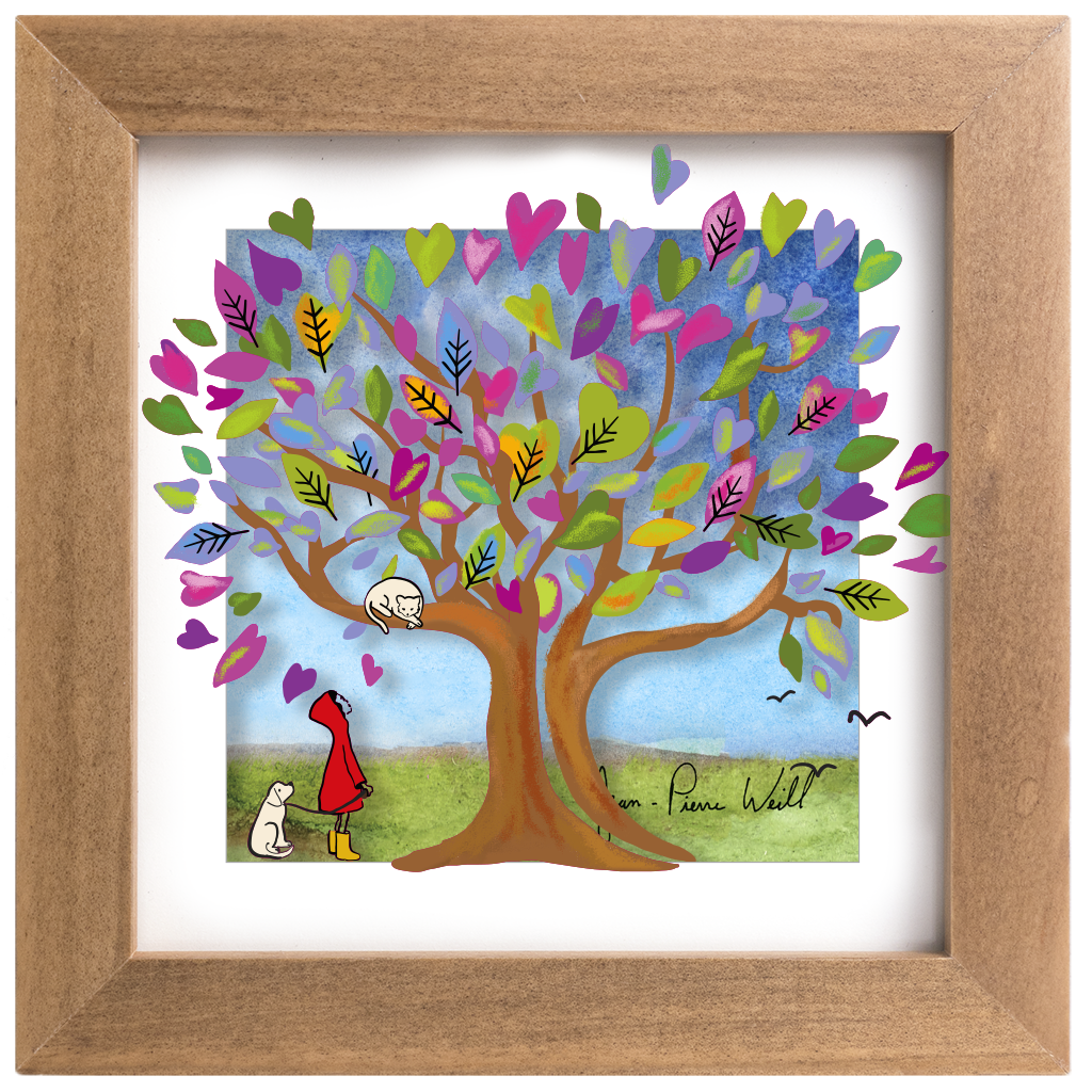 Tree of Purple Hearts - Mini