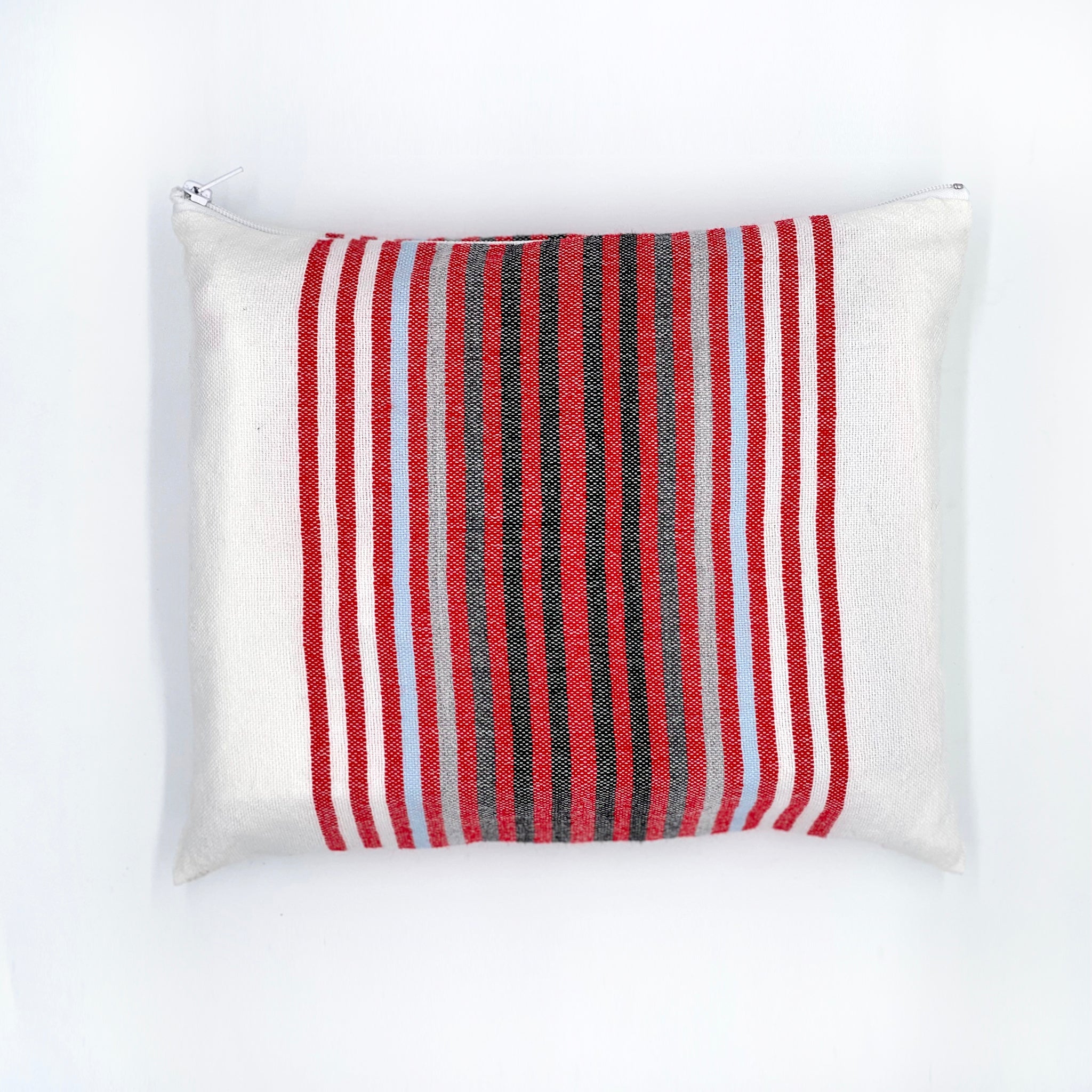 Ron - Wool Tallit - Red and Black Stripes