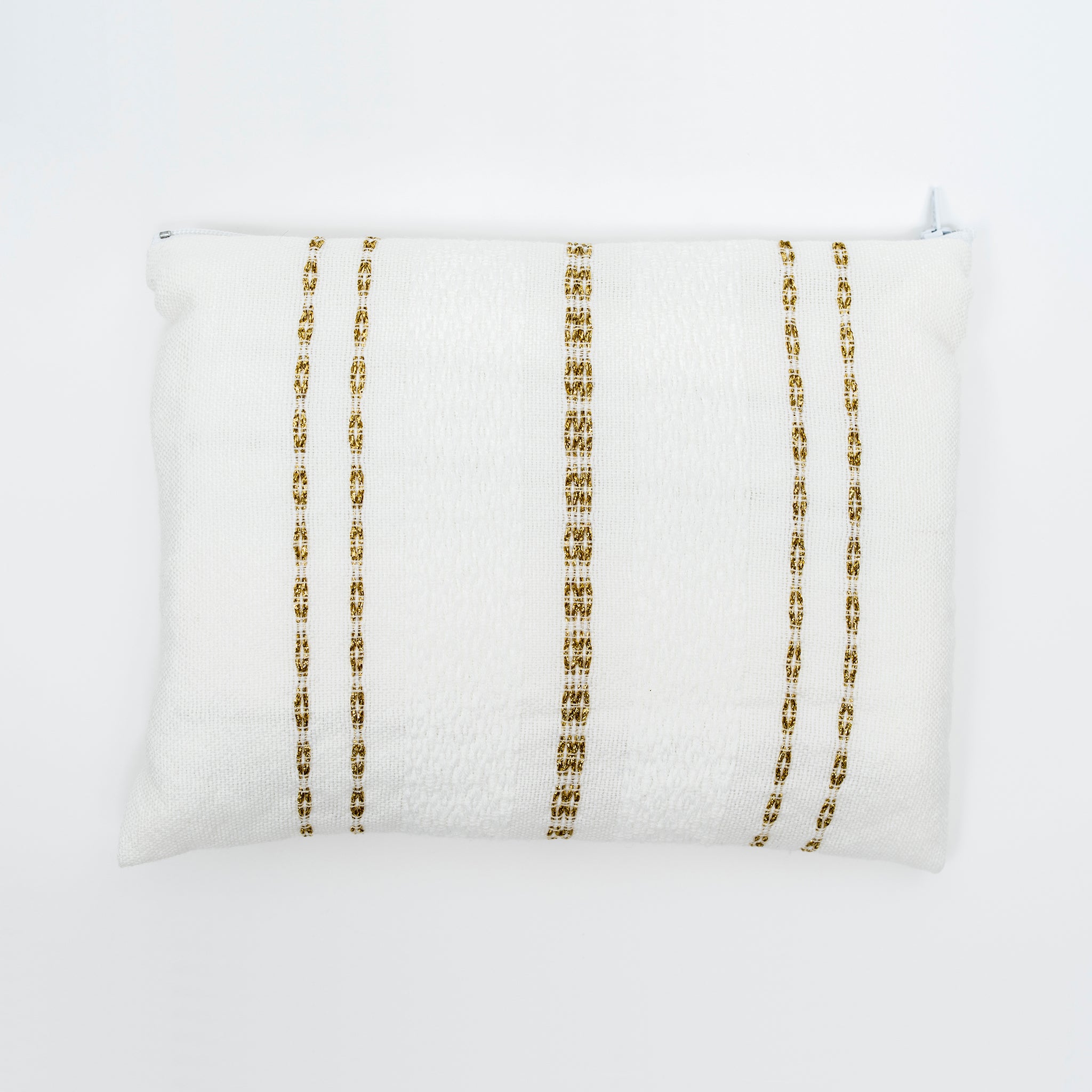 Perach - Wool Tallit - Gold on White