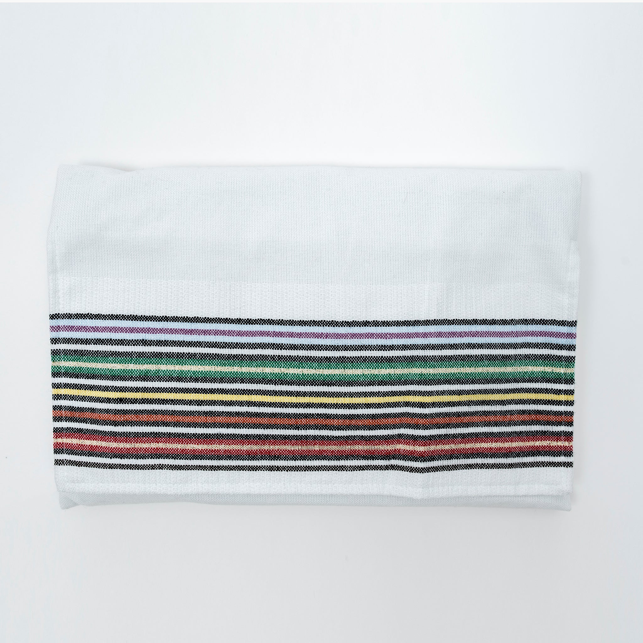 Purim - Cotton Tallit - White Background