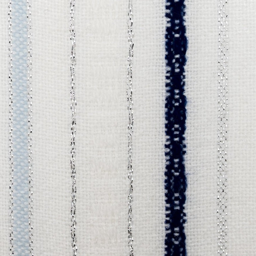 Tablecloths - Classic Design - Blue and Baby Blue with Silver on White