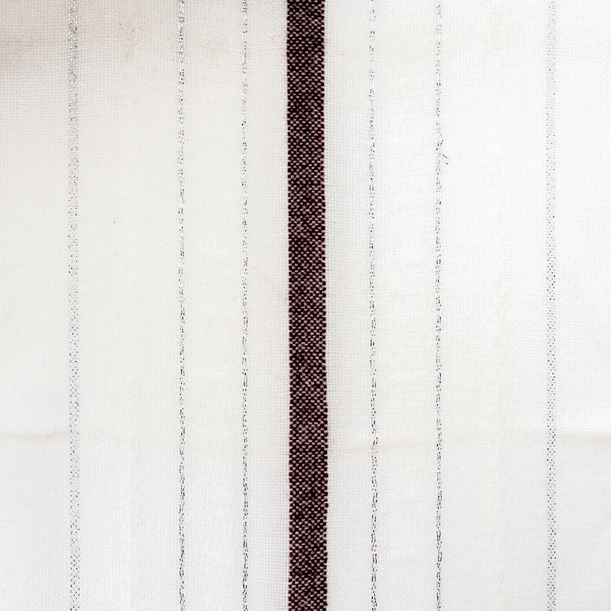 Tablecloths - Minimal Design - Bordeaux and Silver on White