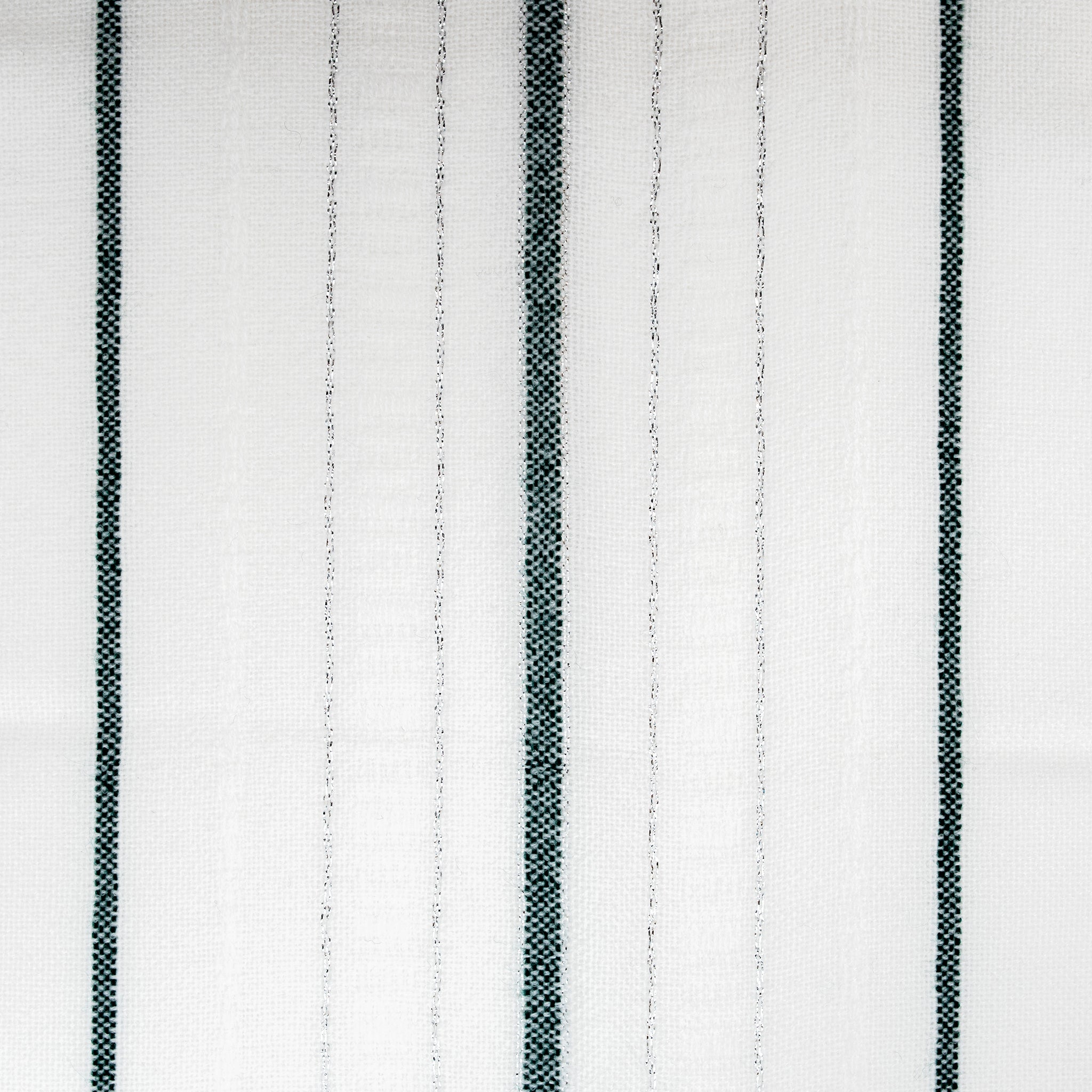 Tablecloths - Minimal Design - Dark Green and Silver on White