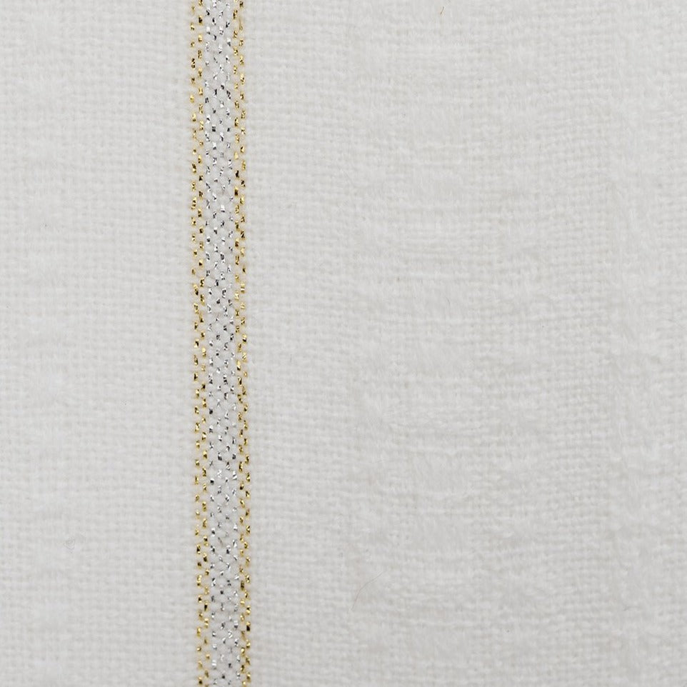 Tablecloths - Minimal Design - Gold and Silver on White