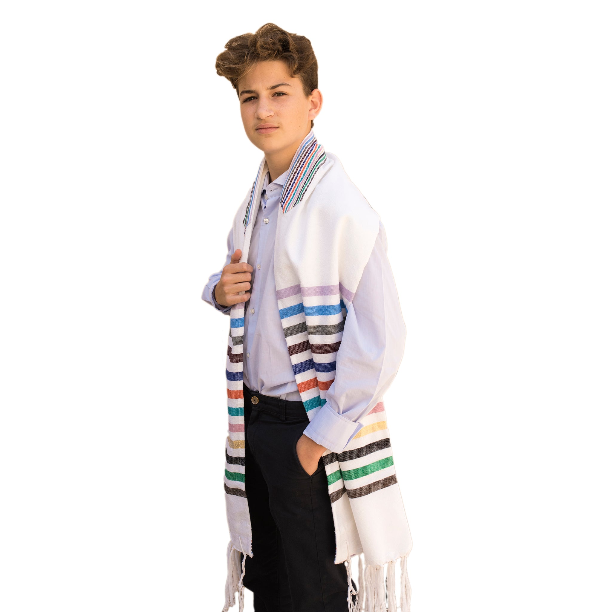 Josef - Wool Tallit - 12 Stripes