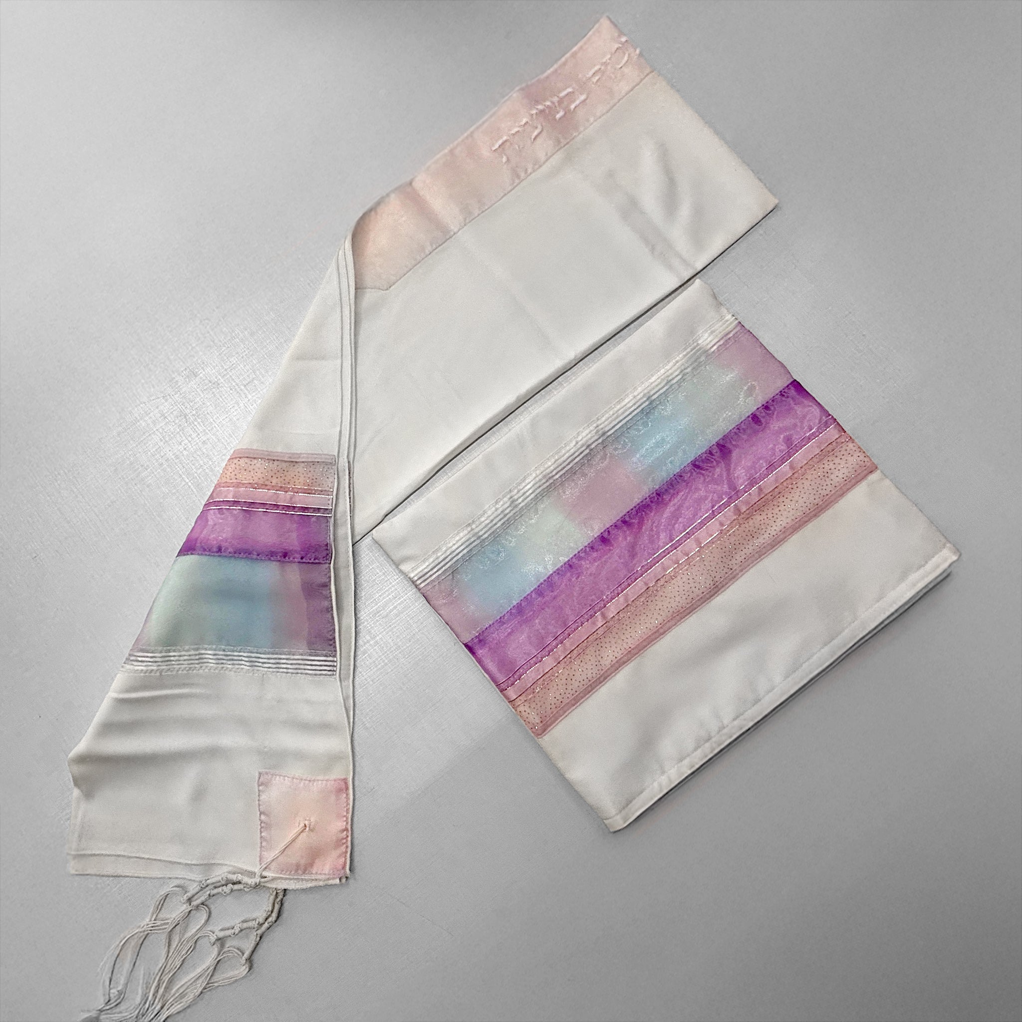 Lady Gabrieli - Viscose Tallit - Pink Glitter