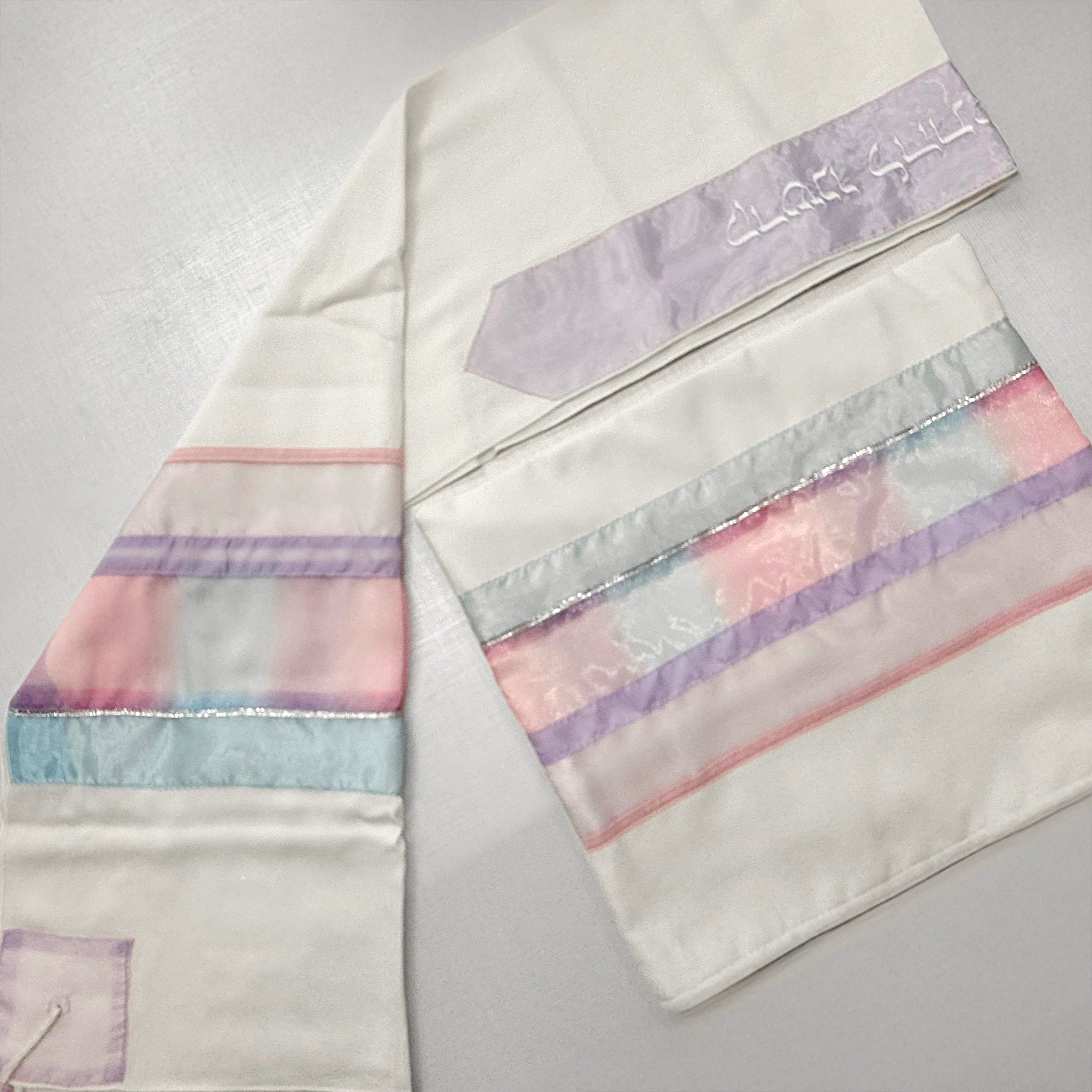 Lady Gabrieli - Viscose Tallit - Pink and Purple