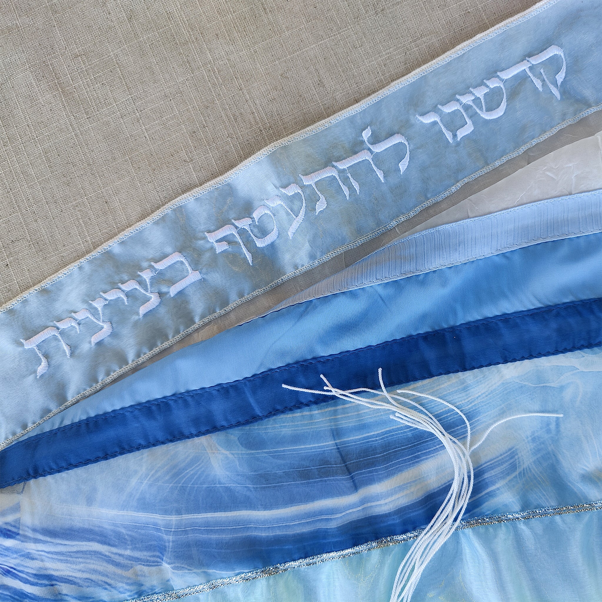 Lady Gabrieli - Voile Tallit - Shades of Blue