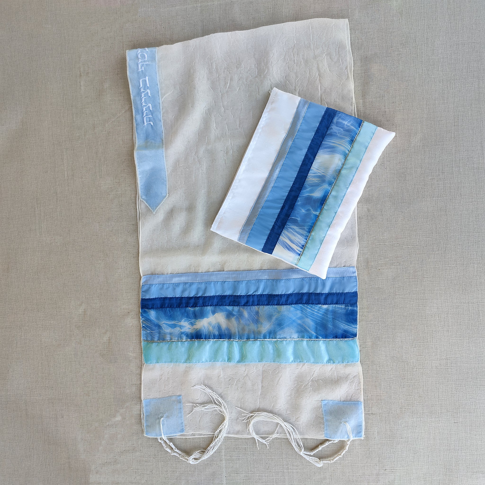 Lady Gabrieli - Voile Tallit - Shades of Blue