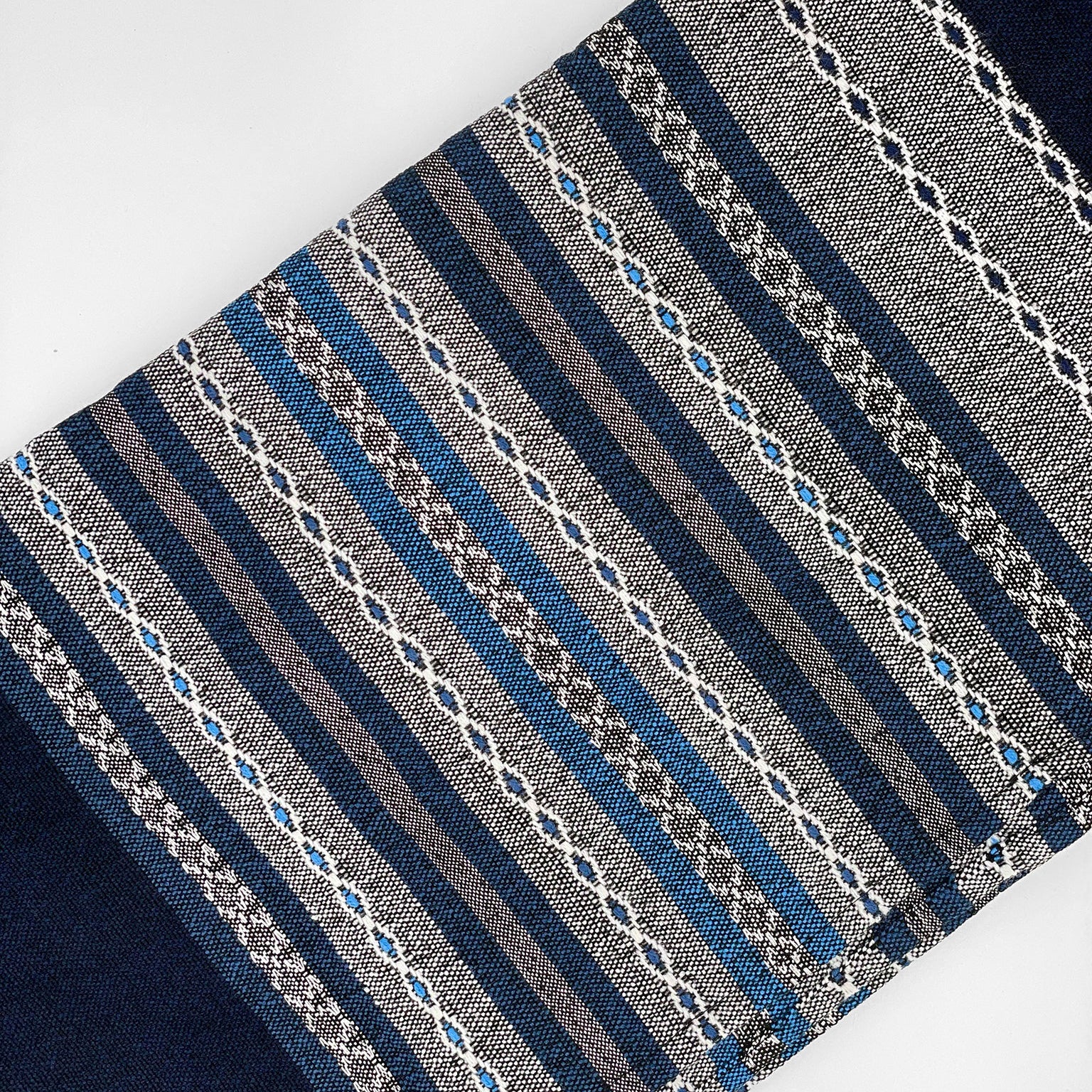 Gabrieli Premium - Wool Tallit - Shades of Blue with Silver on Dark Blue
