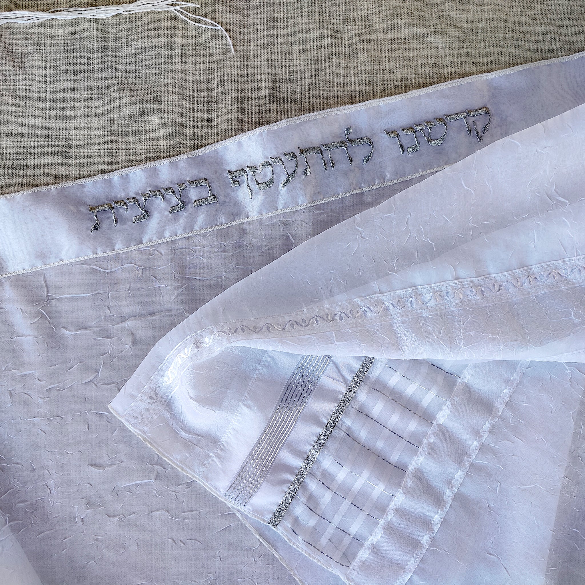 Lady Gabrieli - Voile Tallit - Silver