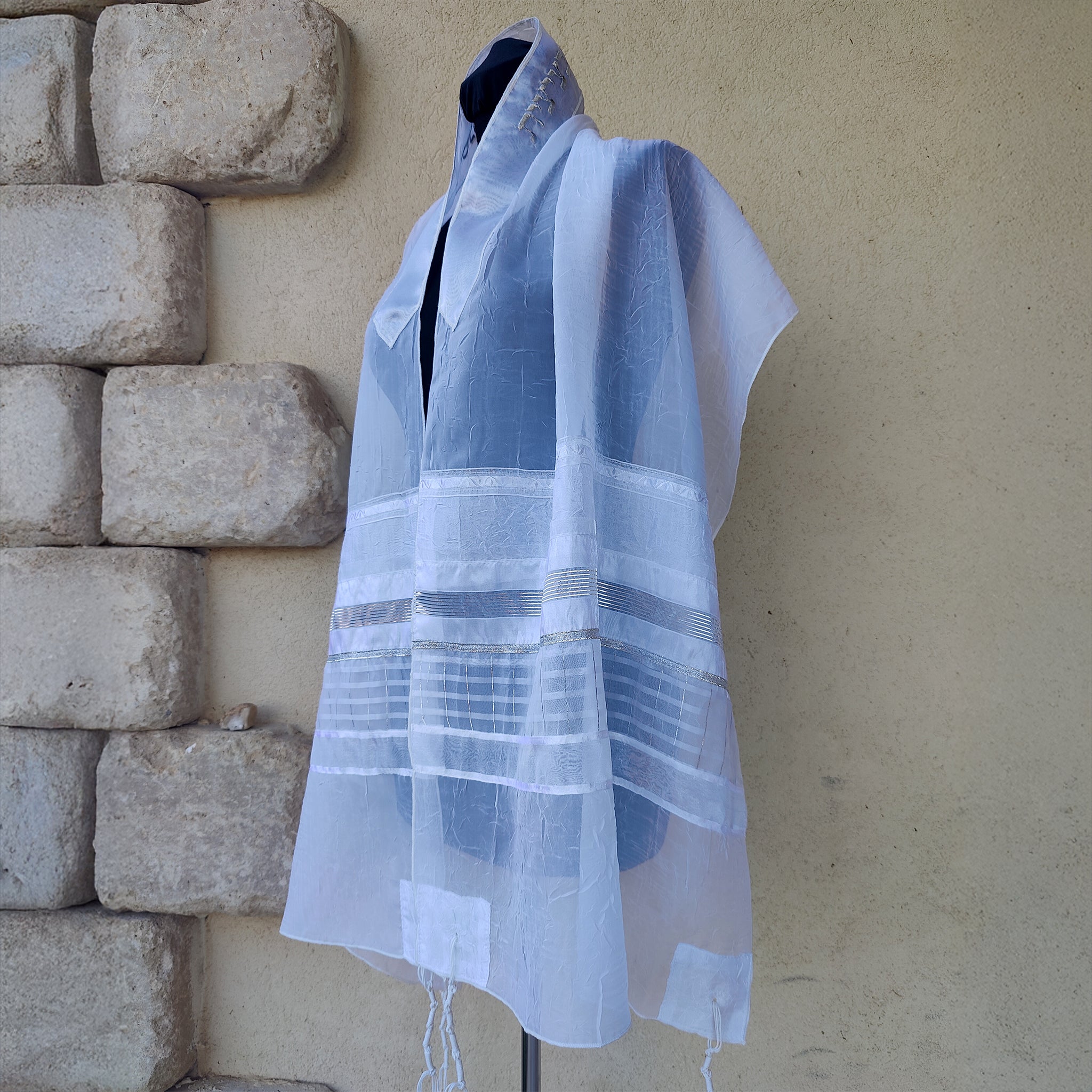 Lady Gabrieli - Voile Tallit - Silver