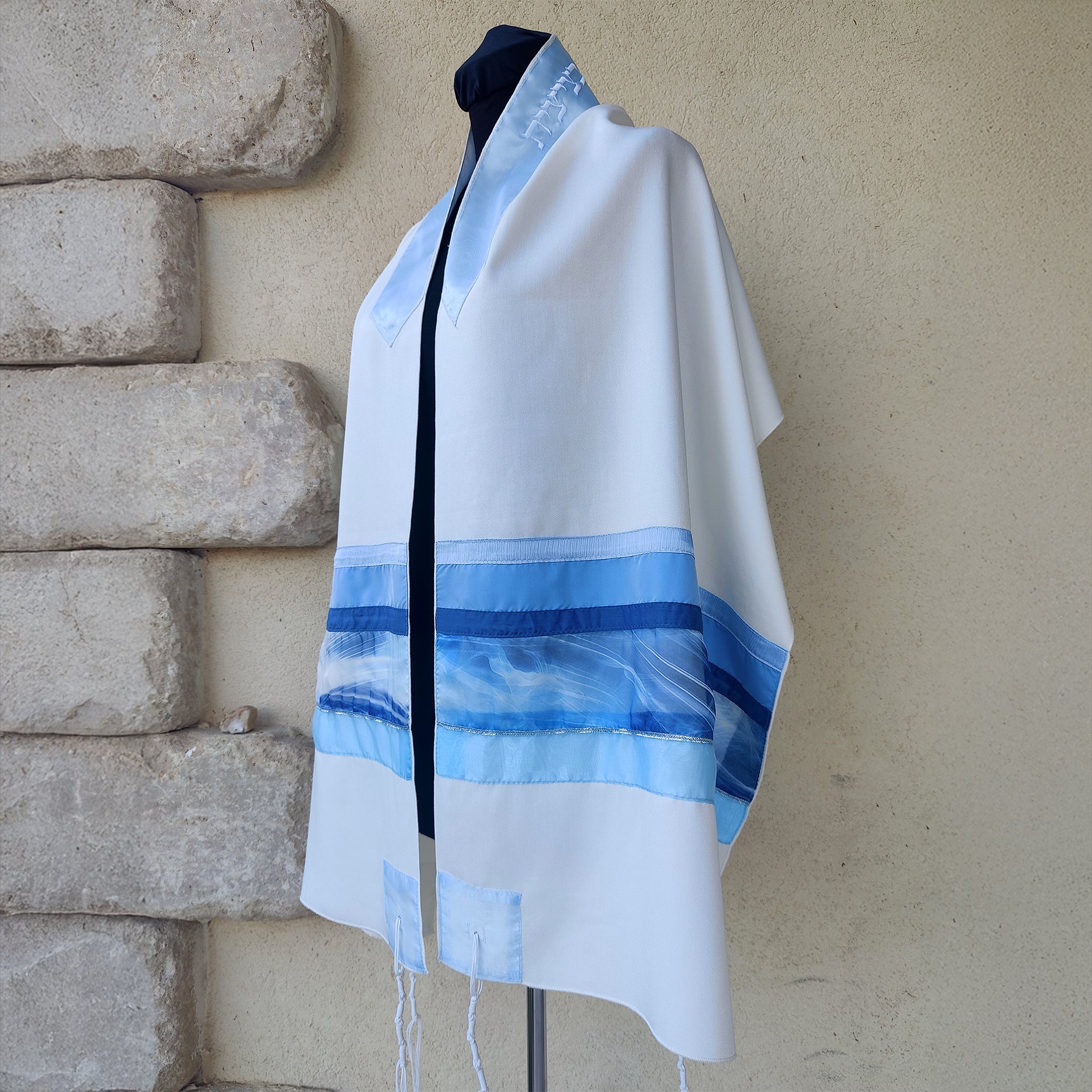 Lady Gabrieli - Viscose Tallit - Shades of Blue