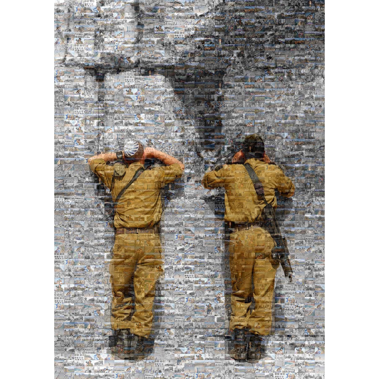 Soldiers at the Kotel (Western Wall)