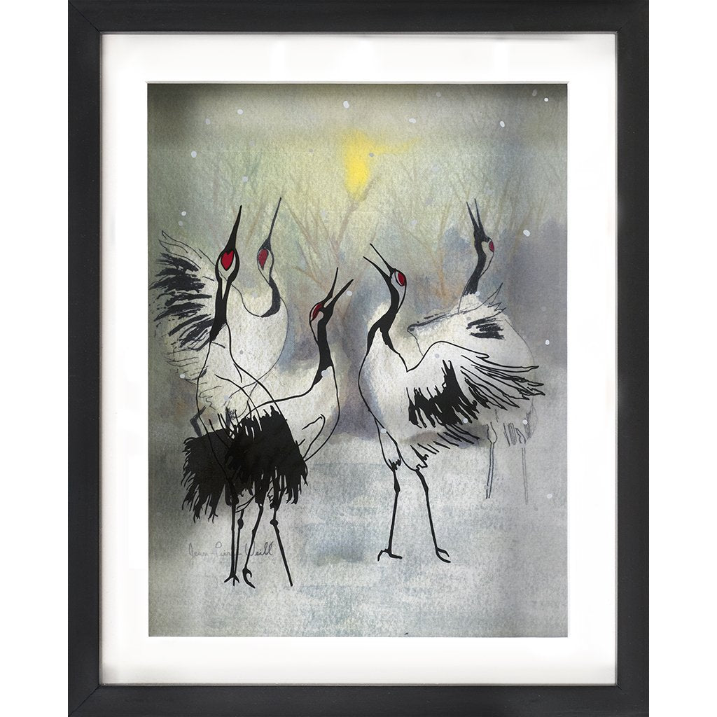 Cranes in Winter - Petite