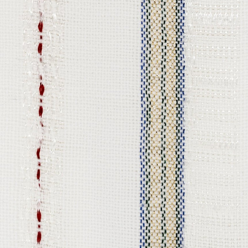 Tablecloths - Gabrieli Design - Blue, Dark Green, Gold and Red on White
