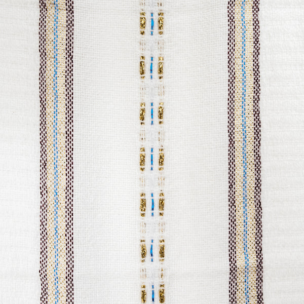 Tablecloths - Gabrieli Design - Bordeaux and Blue with Gold on White