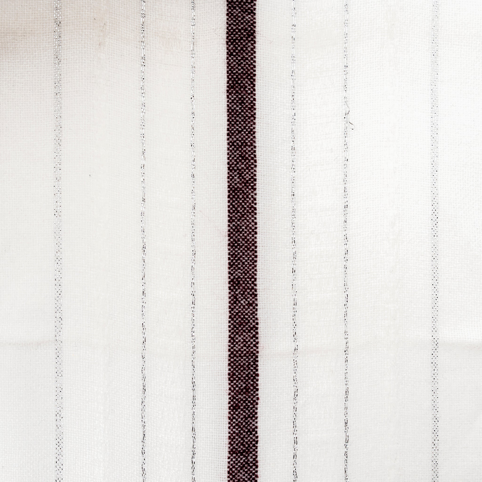 Tablecloths - Minimal Design - Bordeaux and Silver on White