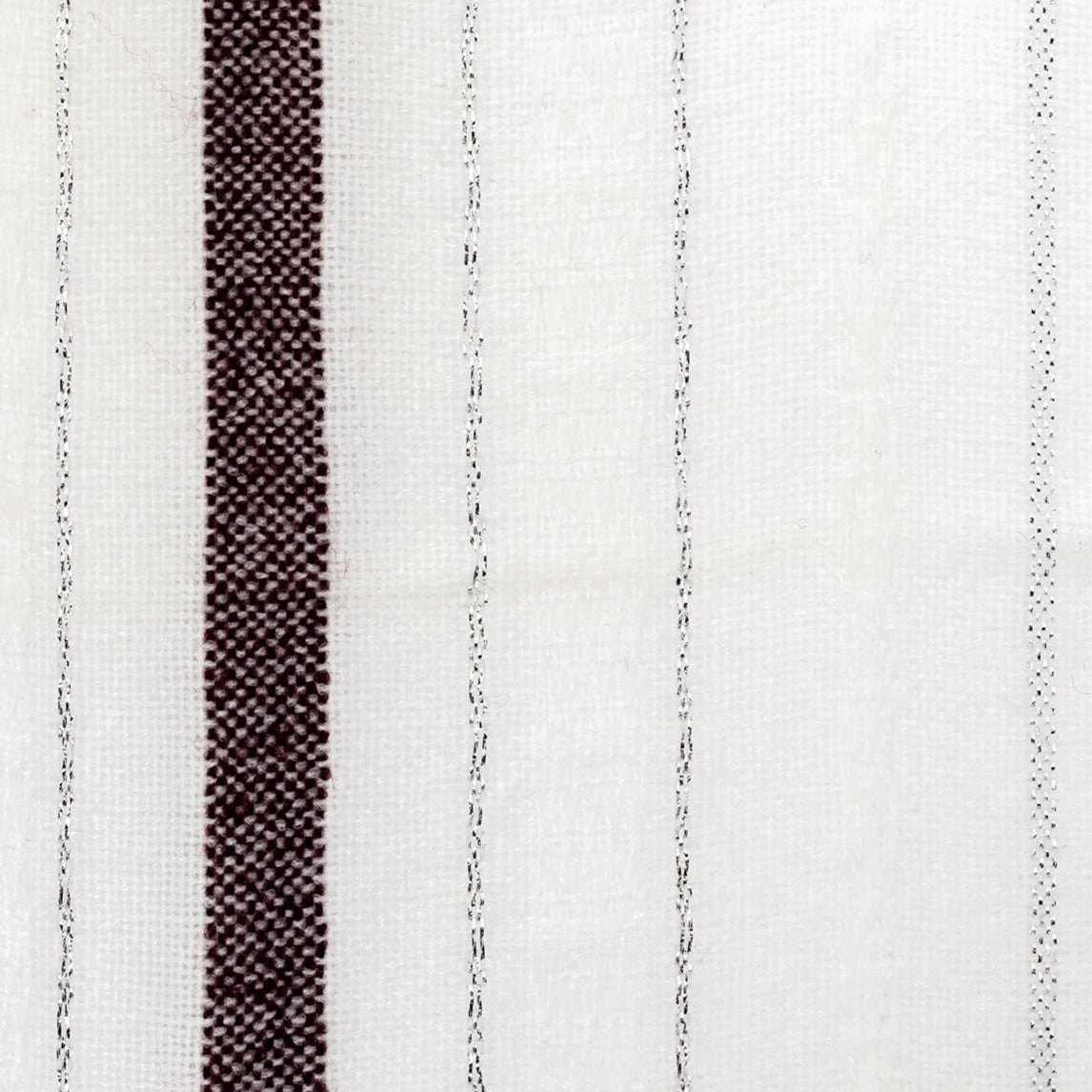 Tablecloths - Minimal Design - Bordeaux and Silver on White