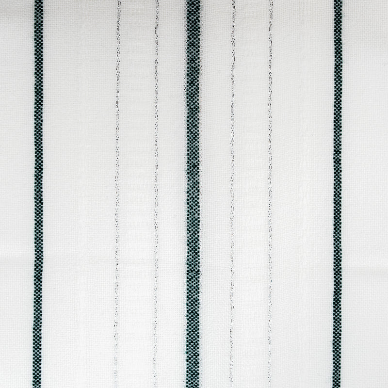 Tablecloths - Minimal Design - Dark Green and Silver on White
