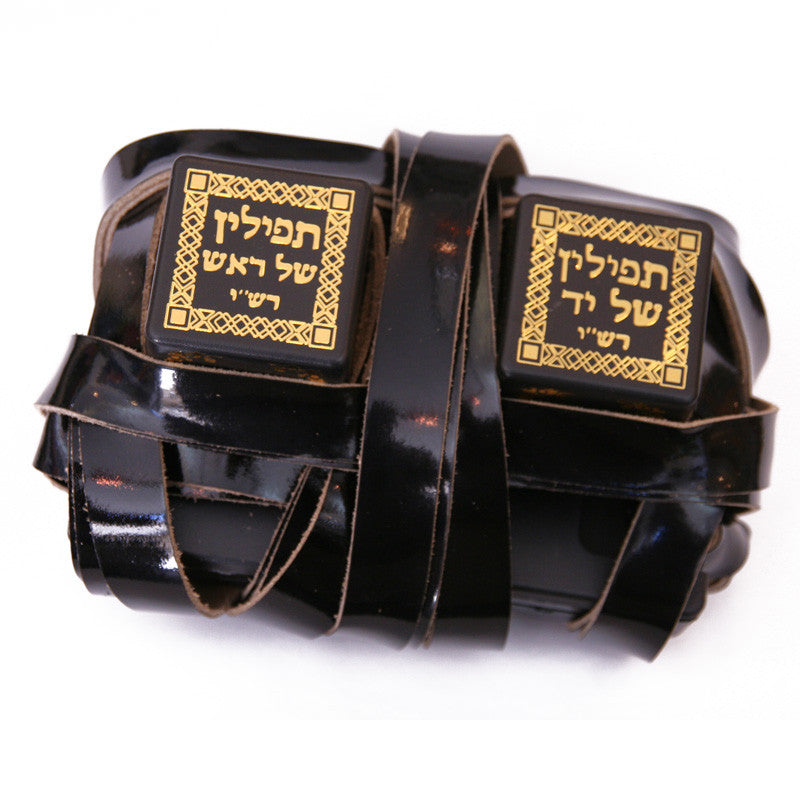 Pair of Kosher Ashkenazi Tefillin (Phylacteries) Dakkot – Peshutim